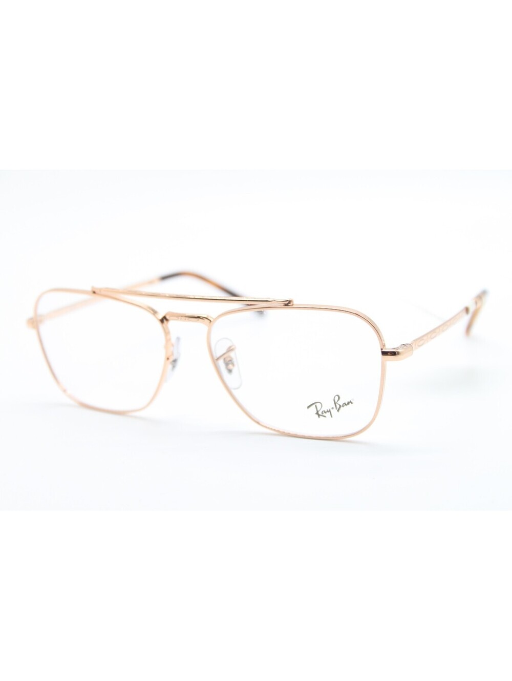 NEW RAY-BAN RB 3636-V NEW CARAVAN 3094 ROSE GOLD AUTHENTIC EYEGLASSES 55-15